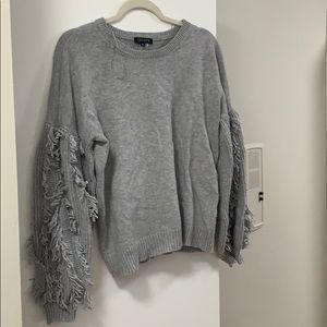 1.statw stitch fix gray fringe sweater